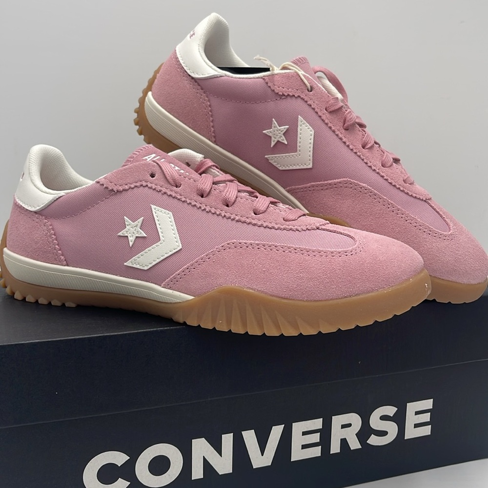 Converse Men’s RUN STAR TRAINER OX LOTUS PINK/EGRET/WHITE A13362C Sneakers - Picture 8 of 16